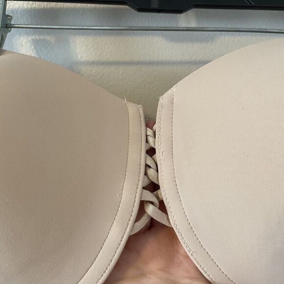 NWOT Wacoal 38DD Red Carpet Strapless Convertible Bra Beige - Picture 2 of 7